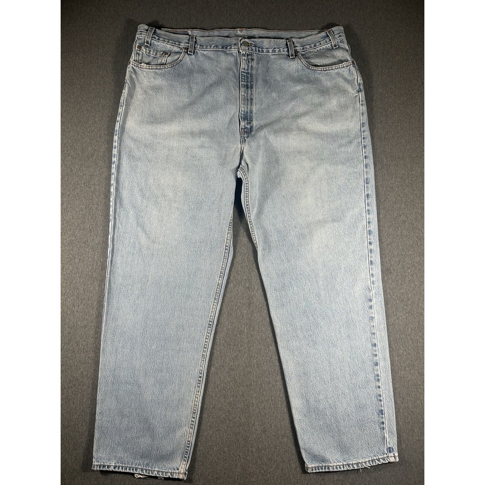 Vintage Levi's 550 Relaxed Fit Jeans Made in USA Light Wash Men's W50 L32